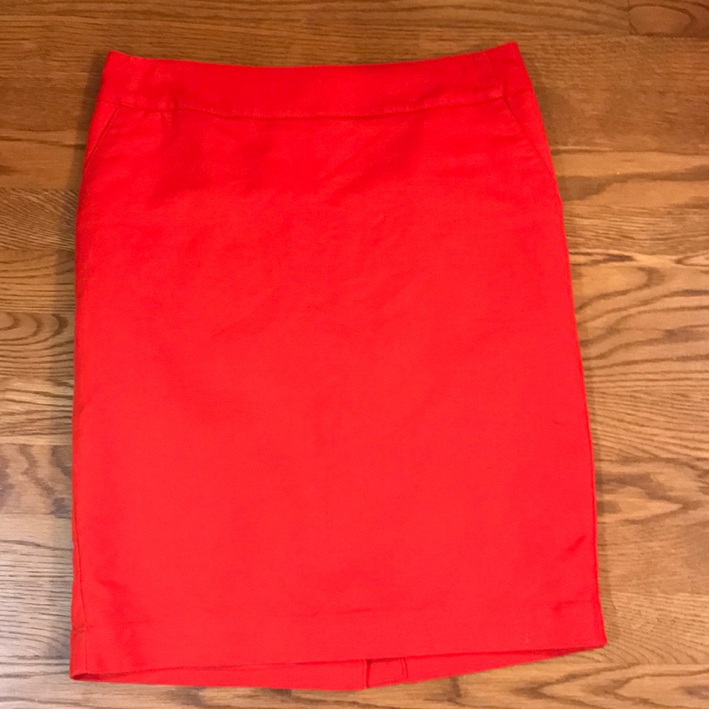 Size 4 orange pencil skirt